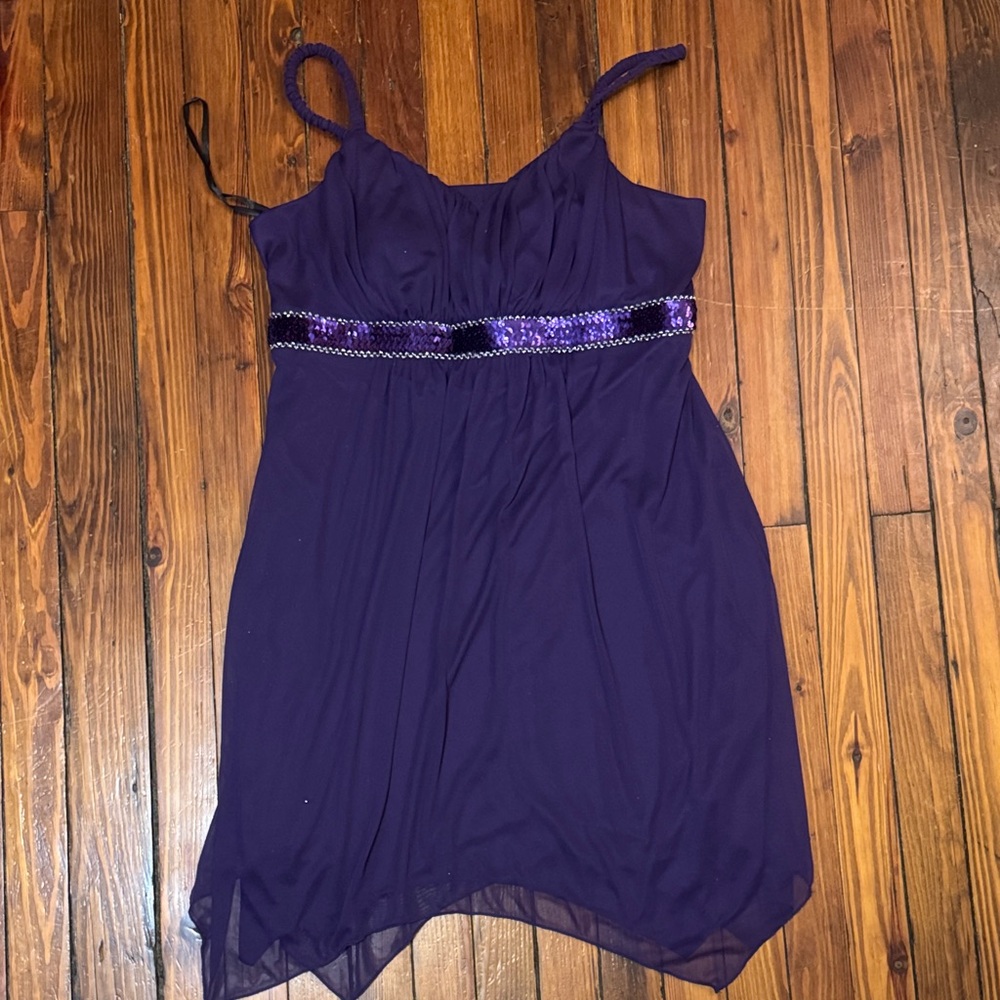 Sweet Storm Purple Dress with Sequin Detail